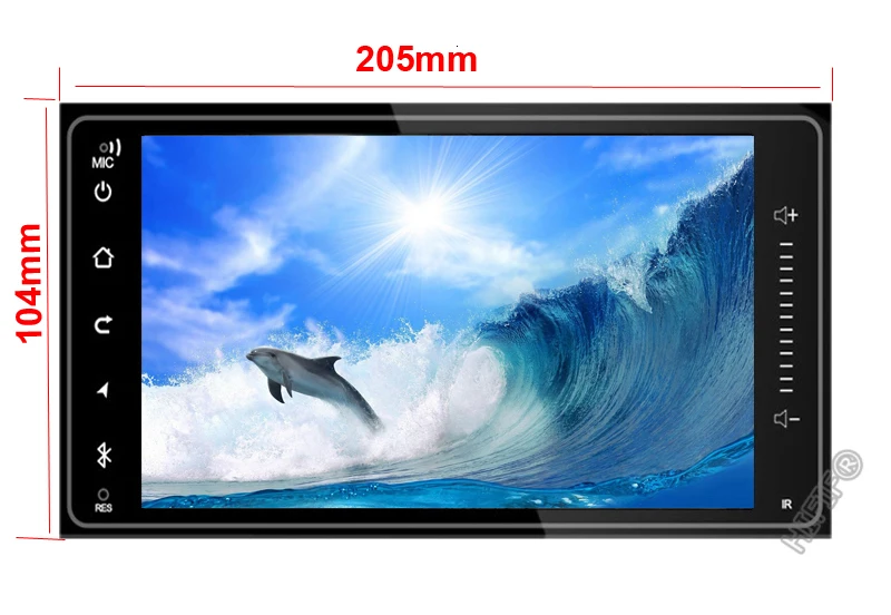 Excellent Android 8.1 Car Radio for TOYOTA COROLLA Camry Land Cruiser HILUX PRADO RAV4 Quad Core wifi Bluetooth video audio Multimedia 1