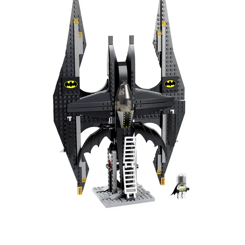 Tanie 336 sztuk Bat Fighter superbohaterowie Bat man Clown Building klocki dla dzieci boże narodzenie prezenty zestawy plastikowych modeli kompatybilny Legoinglys