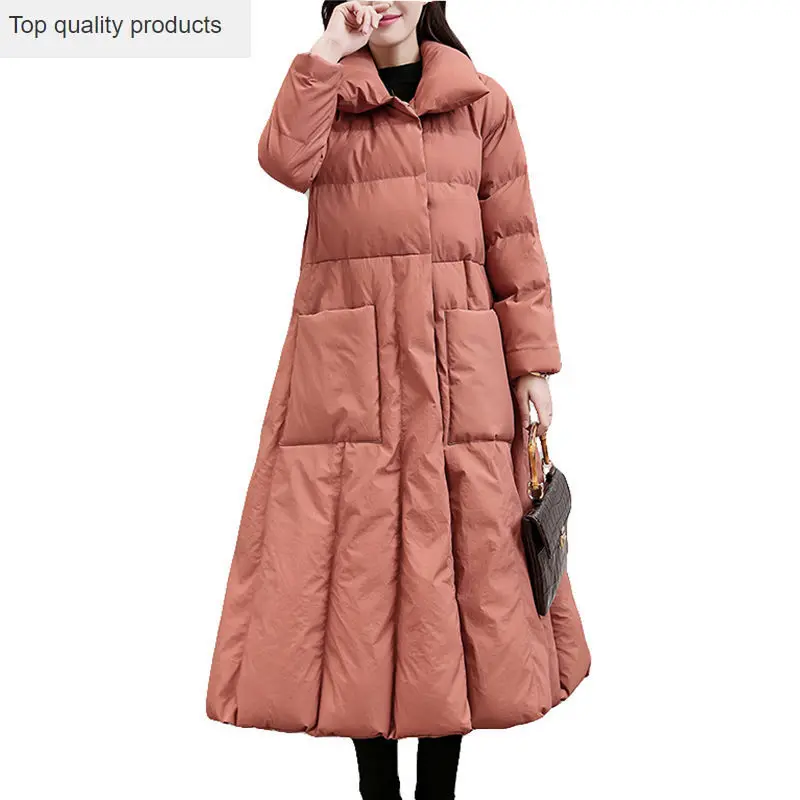 2020 Nieuwe Vrouwen Winter Katoen Gewatteerde Jas X-Lange Effen Kleur Jas Vintage Sjerpen Buitenste Koreaanse Warm Uitloper Casual parka AC313 2020 Nieuwe Vrouwen Winter Katoen Gewatteerde Jas X-Lange Effen Kleur Jas Vintage Sjerpen Buitenste Koreaanse Warm Uitloper Casual parka AC313