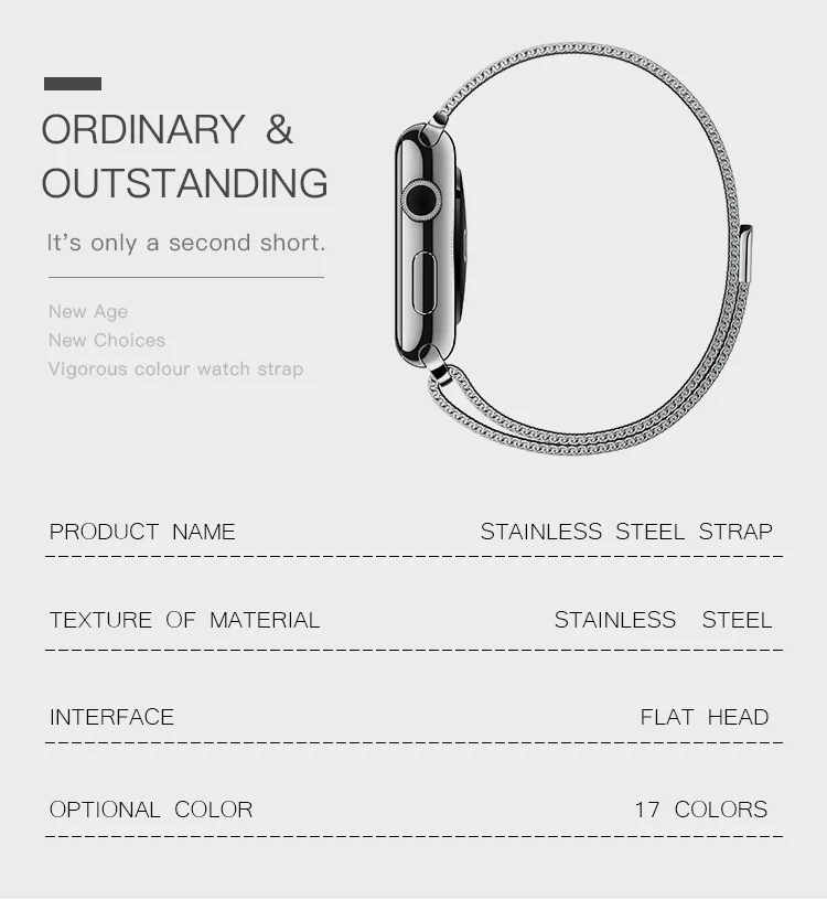 For Apple Watch Series 5 4 Band 44mm 40mm Milanese Loop strap Stainless Steel Bracelet 38mm 42mm Skull Design For i Watch 1/2/3