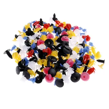 

200pcs Fastener Clips Plastic Mixed Auto Car Fender Trim Rivet Accessories