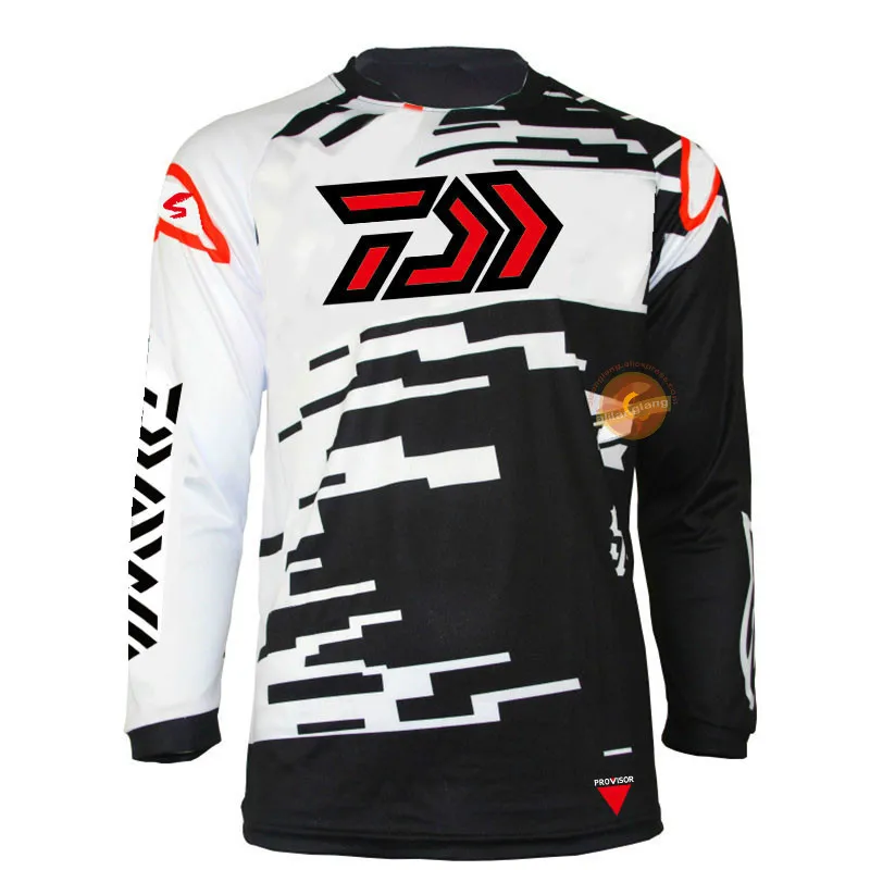 

2020 Summer New DAIWA Long Sleeve Fishing Shirt Quick Dry Sports Outdoor Fishing Clothing Anti-UV Sunscreen Fishing Clothes 639#