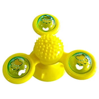 

Practical Rotary Windmill Cat Toy Interactive Cat Toy with Molaring, Tooth Cleaning, Training, Grab Itching, Automatic Feeding