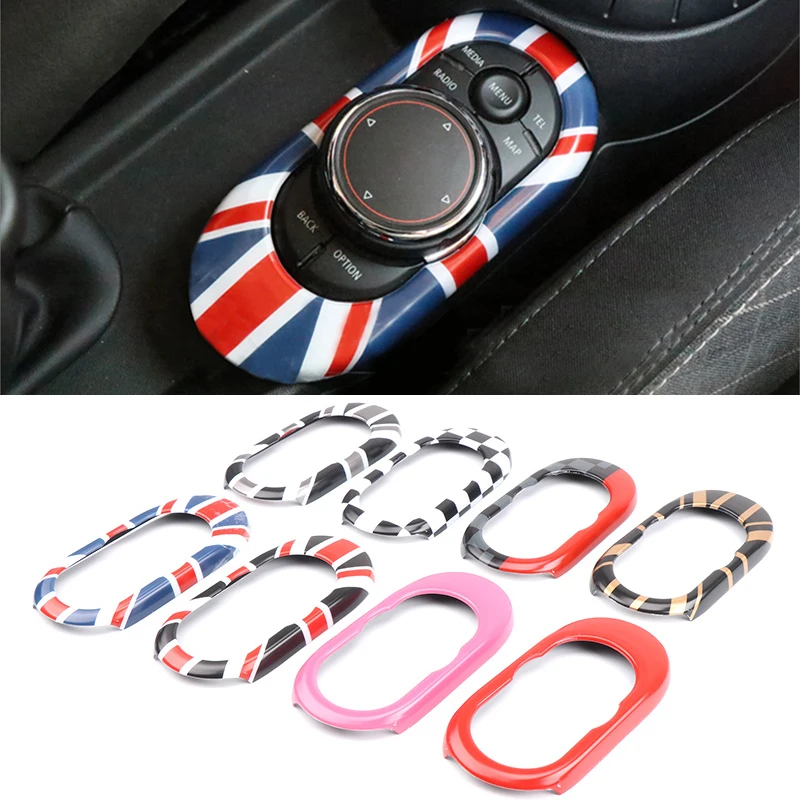 Car Center Console Multimedia Button Gear Panel Housing Cover Sticker For BMW MINI F55 F56 Cooper JCW Modification Accessories | Автомобили