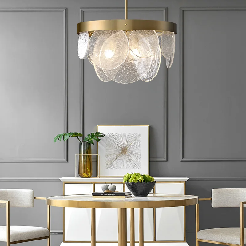 NORMICHY Bubble Chandelier Modern Light Luxury Living Room Dining Bedroom Simple Creative American Glass Lamps | Лампы и освещение