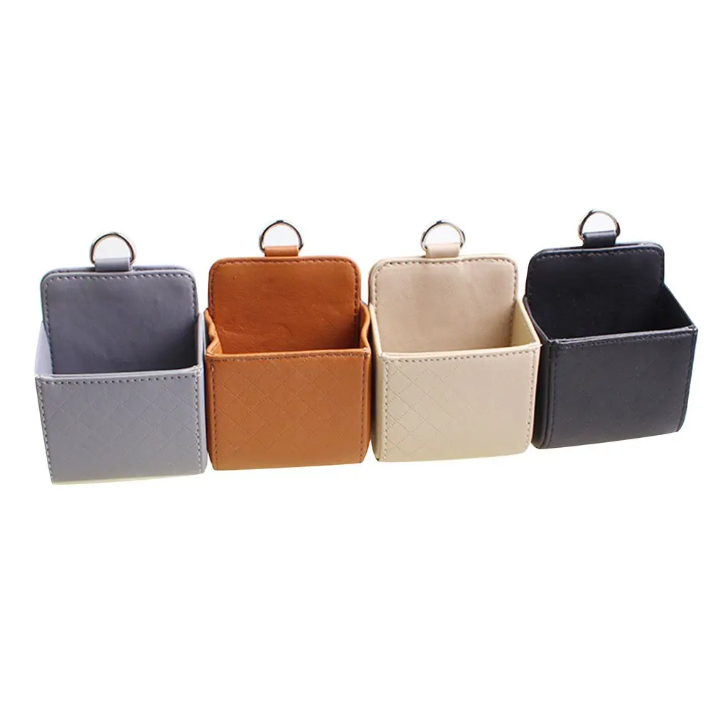 Car Plain Storage Bag Place in Air Conditioning Outlet Sundries Cell Phone Storage Pocket Car Organizer