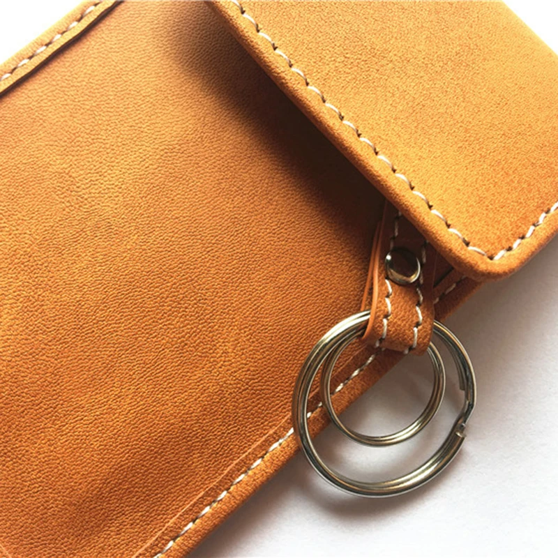 

12.5*8cm Genuine Leather Anti-Theft Key Bag RFID Signal Blocking Cover Pouch Case Card Slot Lightweight High Quality