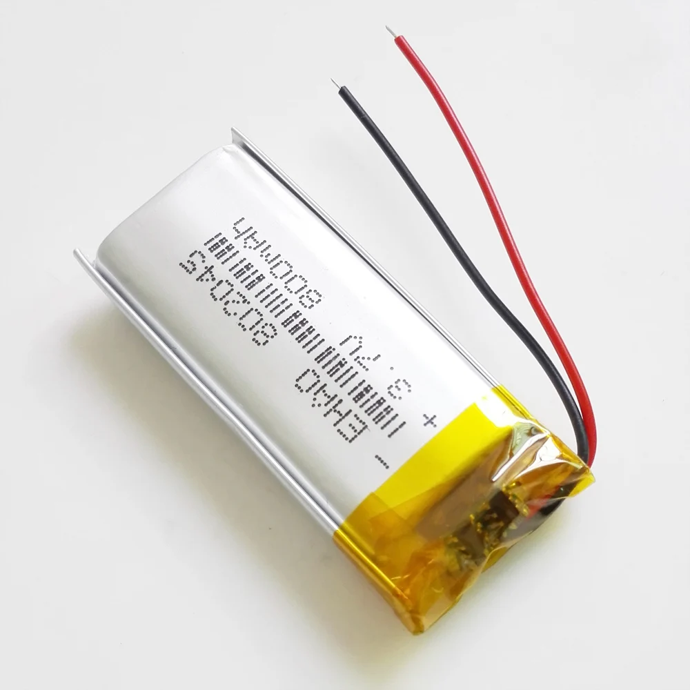 Ehao 802045 3.7v 800mah Bateria Recarregável Lipo Polímero de Lítio para o Massager Dvd E-book Fone de Ouvido Bluetooth 10 Peças - Image 4