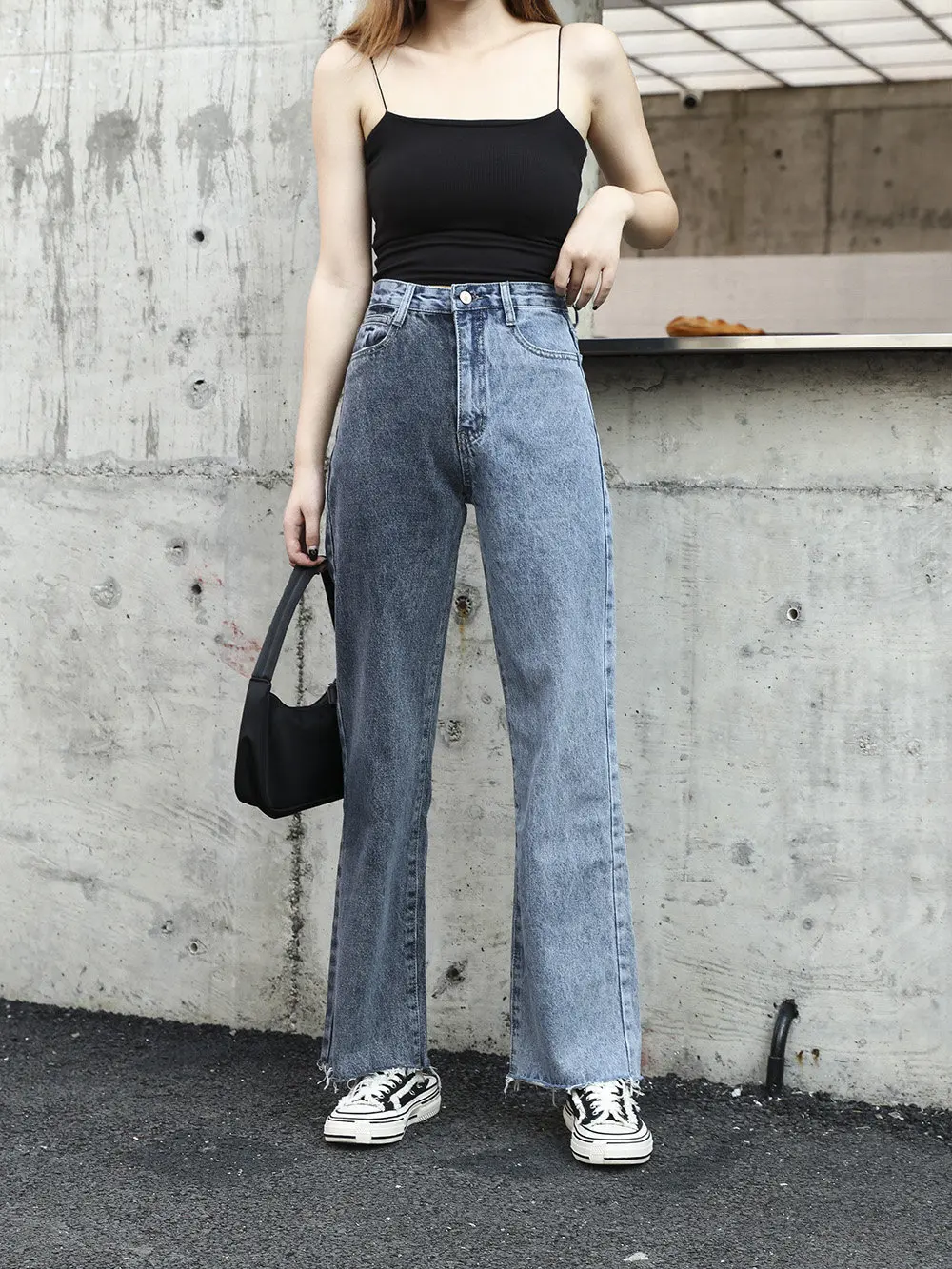 GOPLUS High Waist Jeans Boyfriends Patchwork Women Wide-leg Pants Plus Size Mom Jeans Grande Taille Femme Spodnie Damskie C9601