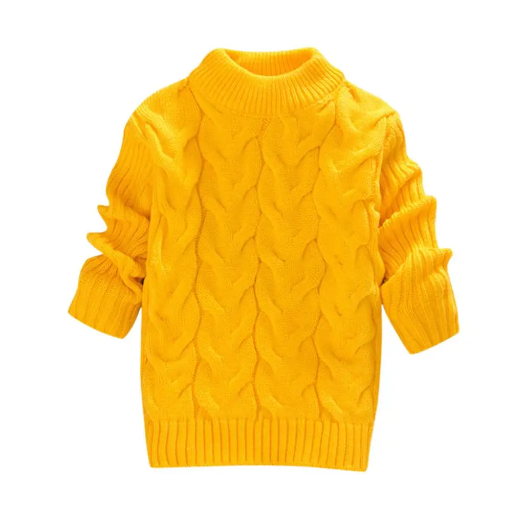 Осенне-зимний хлопковый свитер для маленьких девочек верхняя одежда для маленьких девочек однотонный вязаный кардиган с рюшами для девочек и мальчиков новая детская одежда - Цвет: YE
