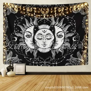 

New Sun Moon Mandala Background Cloth Fashion Home Atmosphere Decoration Supplies Hanging Cloth Living Room Bedroom Tapestry