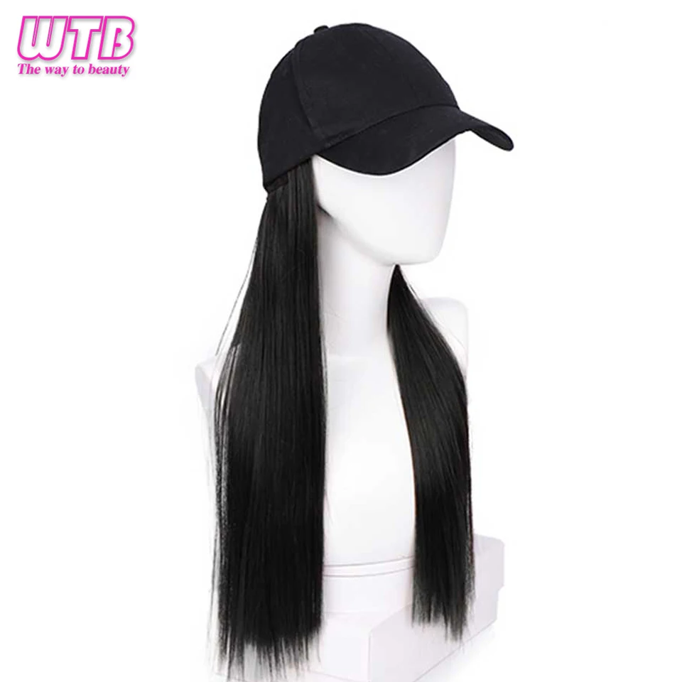 WTB длинные Кукуруза кудрявая черные синтетические парики хип-хоп черная бейсболка парики наращивание волос для женщин