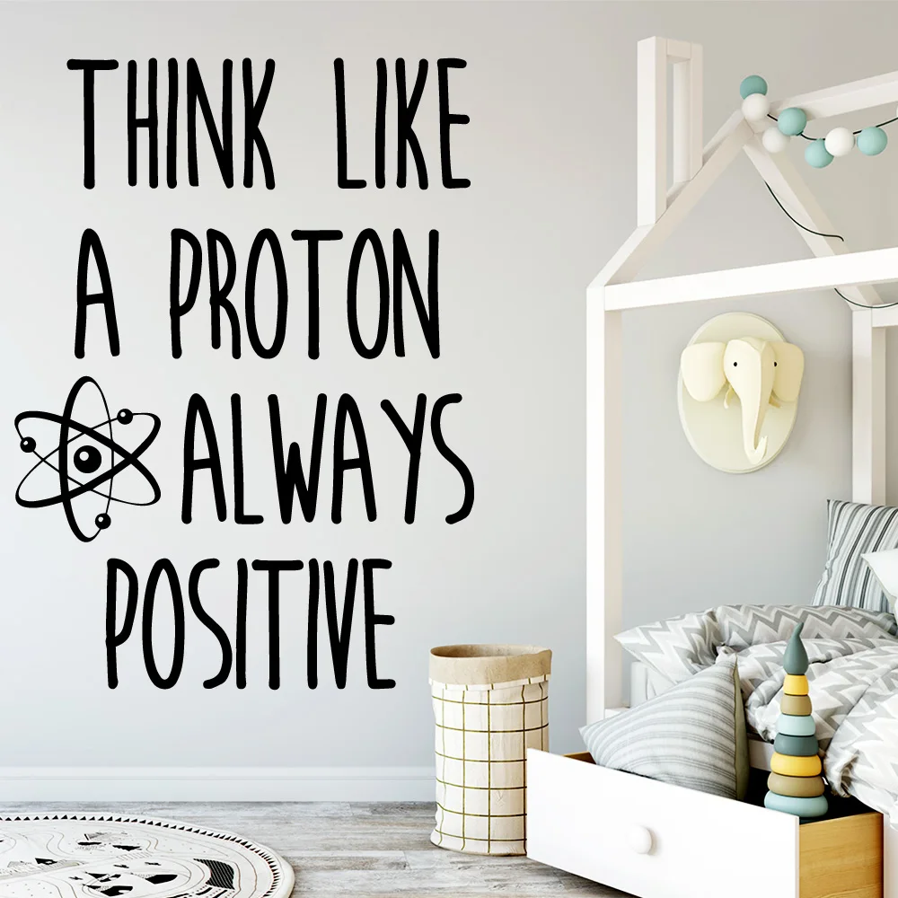 Diy Think Like Proton стикер на стену ПВХ s Wall Art настенная бумага для гостиной спальни