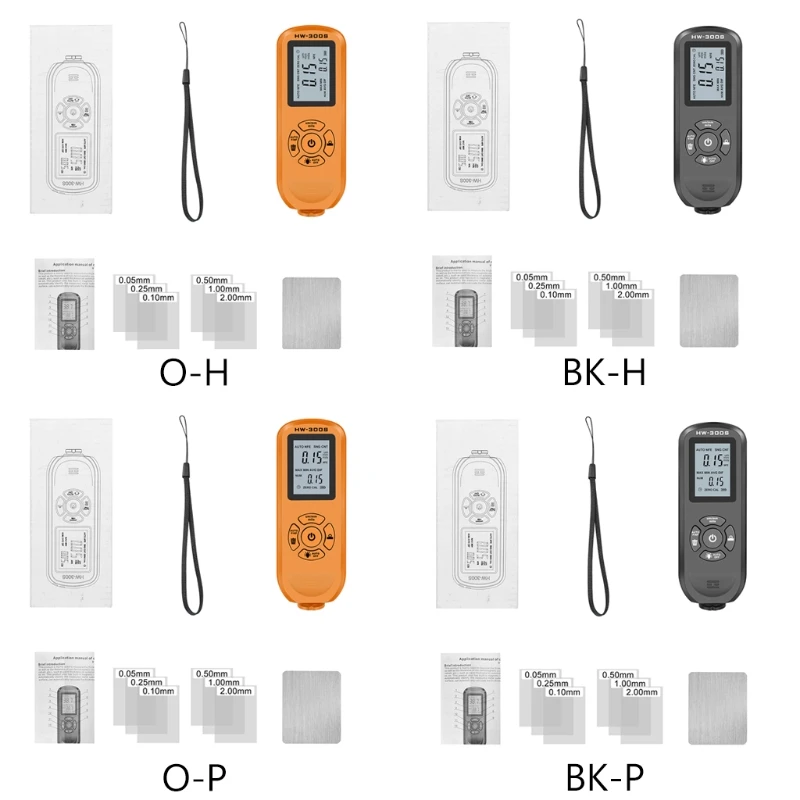 Paint Thickness Gauge Coating Thickness Gauge with Calibration Sheet