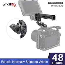 SmallRig evrensel Nato üst kolu kavrama soğuk ayakkabı ile montaj/15mm çubuk kelepçe/Arri için delikli kamera kafesi ile Nato demiryolu 2439