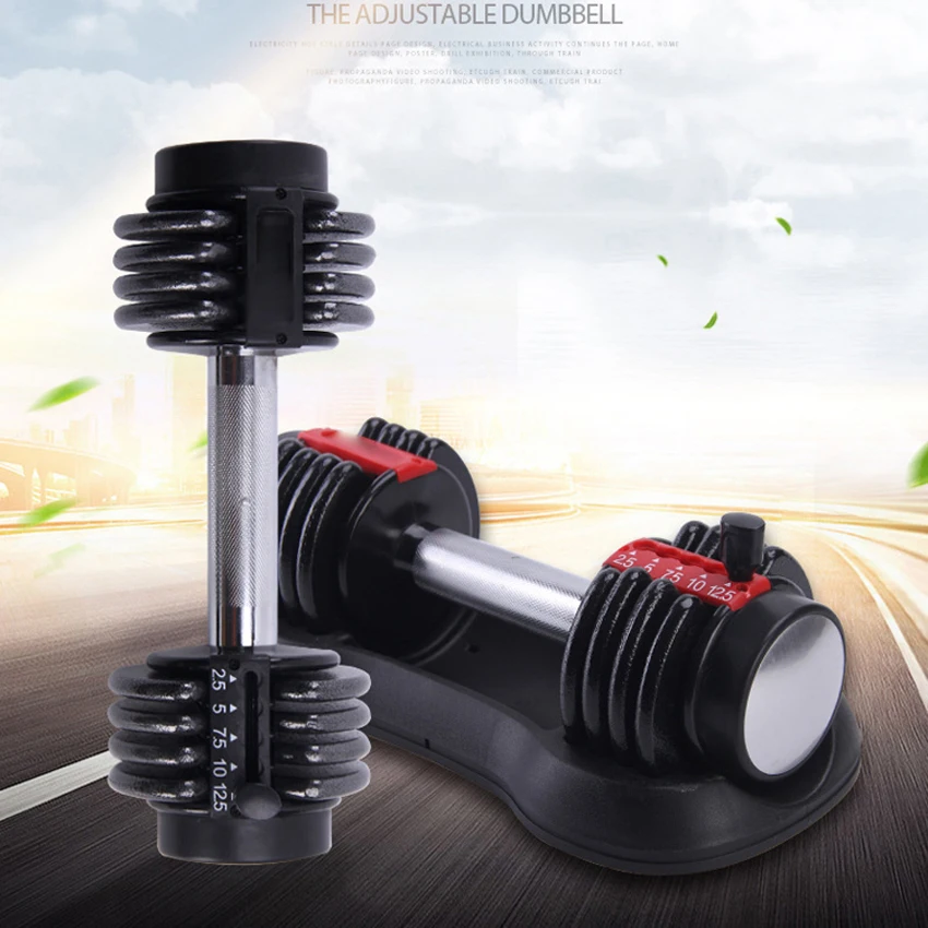 1 Pcs Men Adjustable Barbell Dumbbells Fitness Workout Barbell