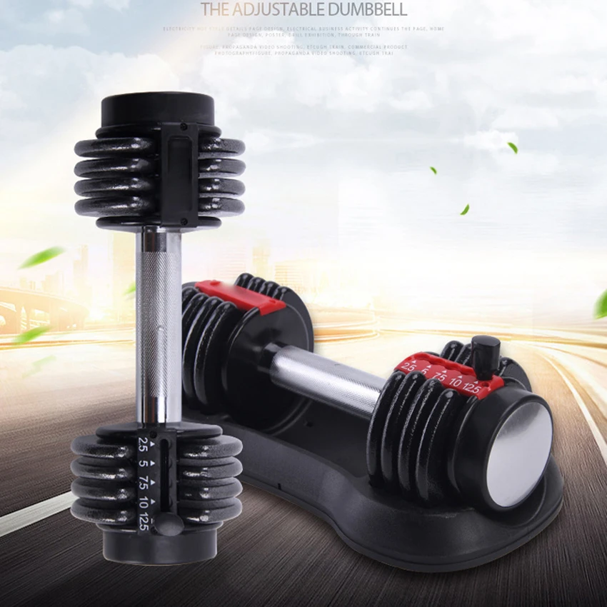 1 Pcs Men Adjustable Barbell Dumbbells Fitness Workout Barbell