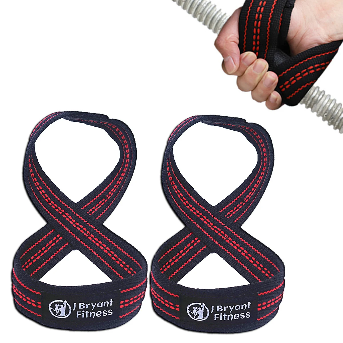 Figure 8 Weight Lifting Straps DeadLift Wrist Strap for Pullups Horizontal Bar Powerlifting Gym