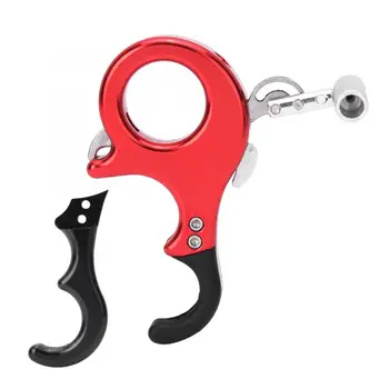 

Aluminum Alloy Archery 3/4 Fingers Adjustable Compound Bow Release Grip Thumb Caliper Aids Accessory hunting accessories