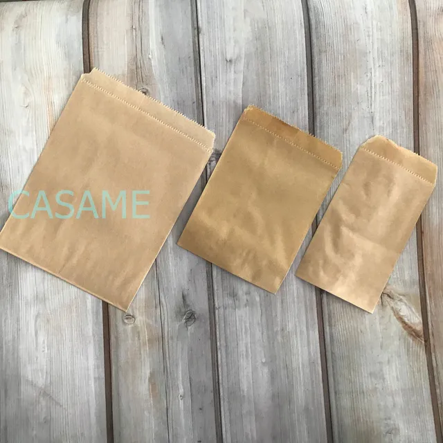 25pcs treat Candy Bag Chevron Polka Dot Bags Kraft Paper Bags Wedding Birthday New Year Party Favors Supplies Gifts Bags 13x18cm  blank