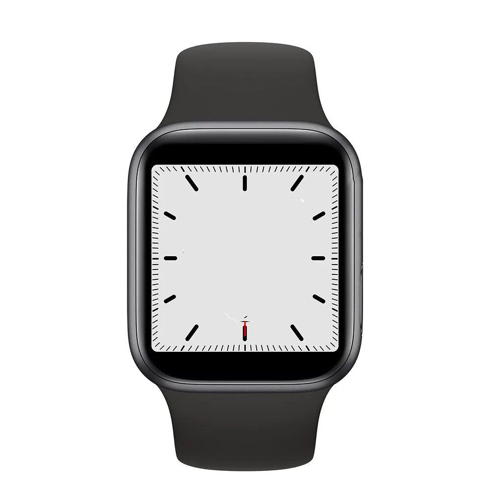 IWO 12 Смарт часы 44 мм часы 5 Смарт часы с дистанционным управлением siri часы для iPhone Android телефон PK IWO 7 8 9 10 11 - Цвет: Черный