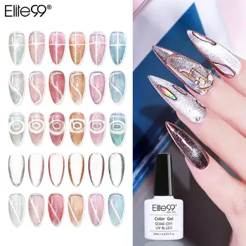 

Elite99 Galaxy Platinum Cat Eye 10ml Magnetic Gel Nail Polish Cat Eye Nail UV Gel Holographics Laser Glitter Varnish Nail Art