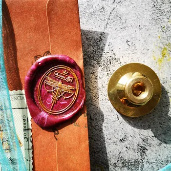 

New dragonfly wedding gift wax stamp packing Retro Wood Stamp Sealing Wax Seal Stamp Wedding Decorative sealing Stamp wax seals