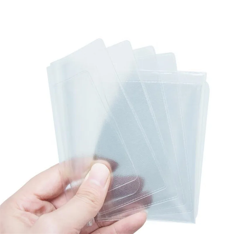 PVC Waterproof Transparent Auto Document Cover Russian Driver's License Case Protect Car ID Card Holder for Men Women for Travel