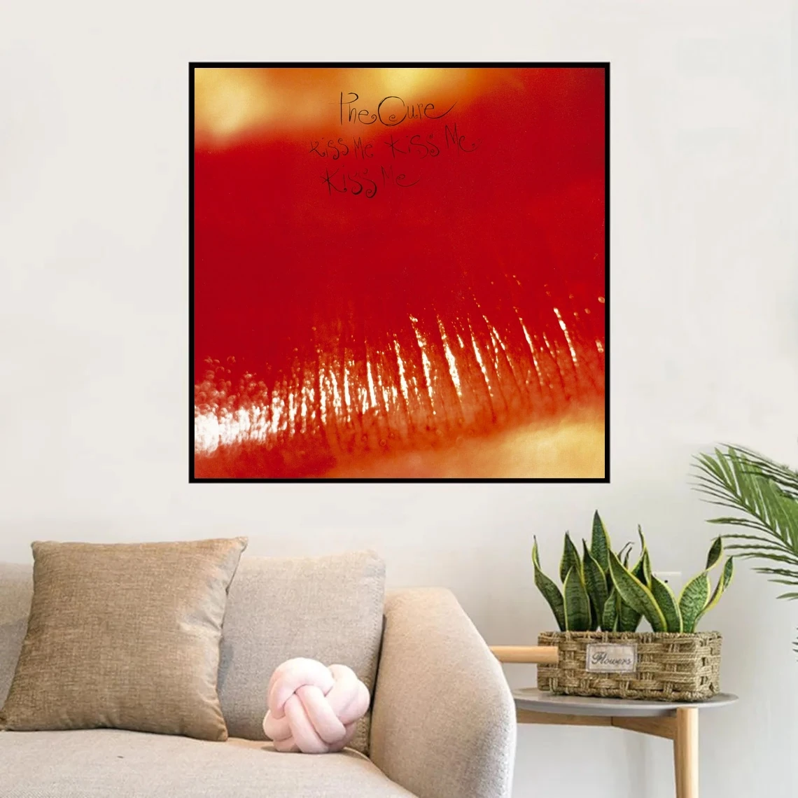 The Cure Kiss Me Kiss Me Kiss Me Rap Music Album Cover Poster Stampa Art Canvas Painting Wall Living Room Home Decor (No Frame)
