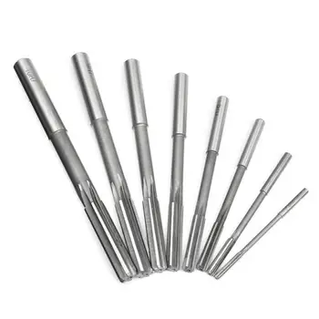 

8pcs 3/4/5/6/7/8/9/10mm HSS Straight Shank Chucking Reamer Set Milling Cutter Tool