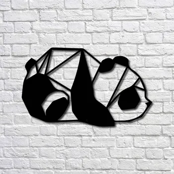 

Metal Wall Art Baby Panda Interior Decoration Home Decor Wall Hanging Home Decoration Wall Art 31x50 cm