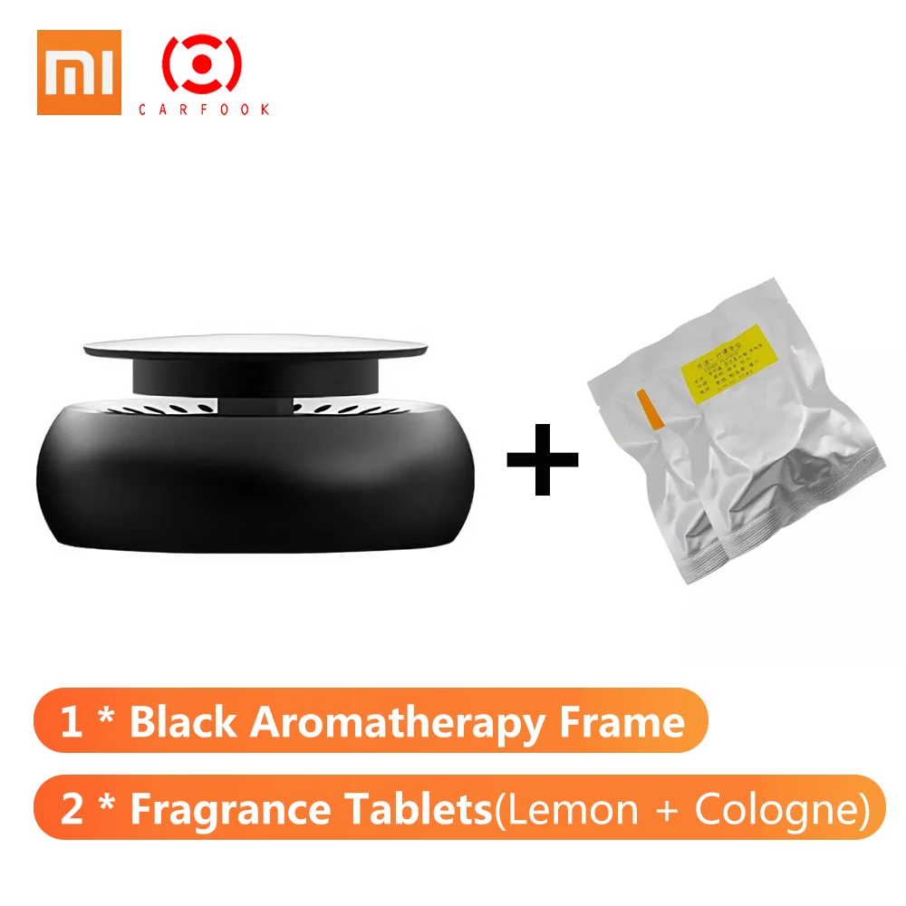 Black Kit Xiaomi Carfook автомобильный освежитель воздуха рециркуляция офисный автомобиль домашняя ароматерапия с парфюмом товары для интерьера орнамент Сплав воздушный диффузор - Цвет: Black Kit