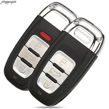 

Jingyuqin 5pcs Remote Car Key Case Shell For Audi A4l A3 A4 A5 A6 A8 Quattro Q5 Q7 A6 A8 Key Fob Replacement 3/4 Buttons