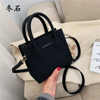 

New Scrub Leather Mini Crossbody Bags For Women 2020 Simple Style Shoulder Messenger Bag Lady Travel Handbags Mini Totes