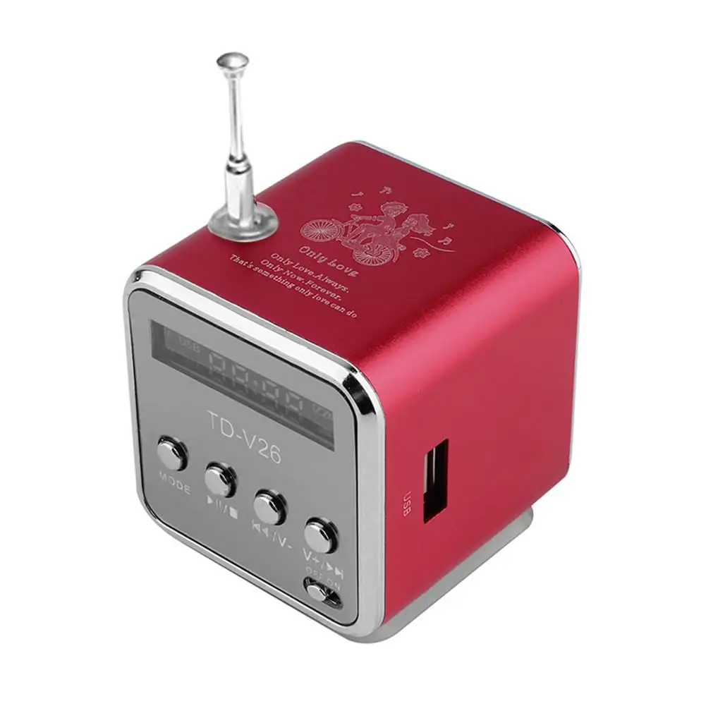 Hot Pink Алюминиевый сплав мини портативный микро USB стерео супер бас динамик с 3,5 мм аудио кабель - Цвет: Hot Pink