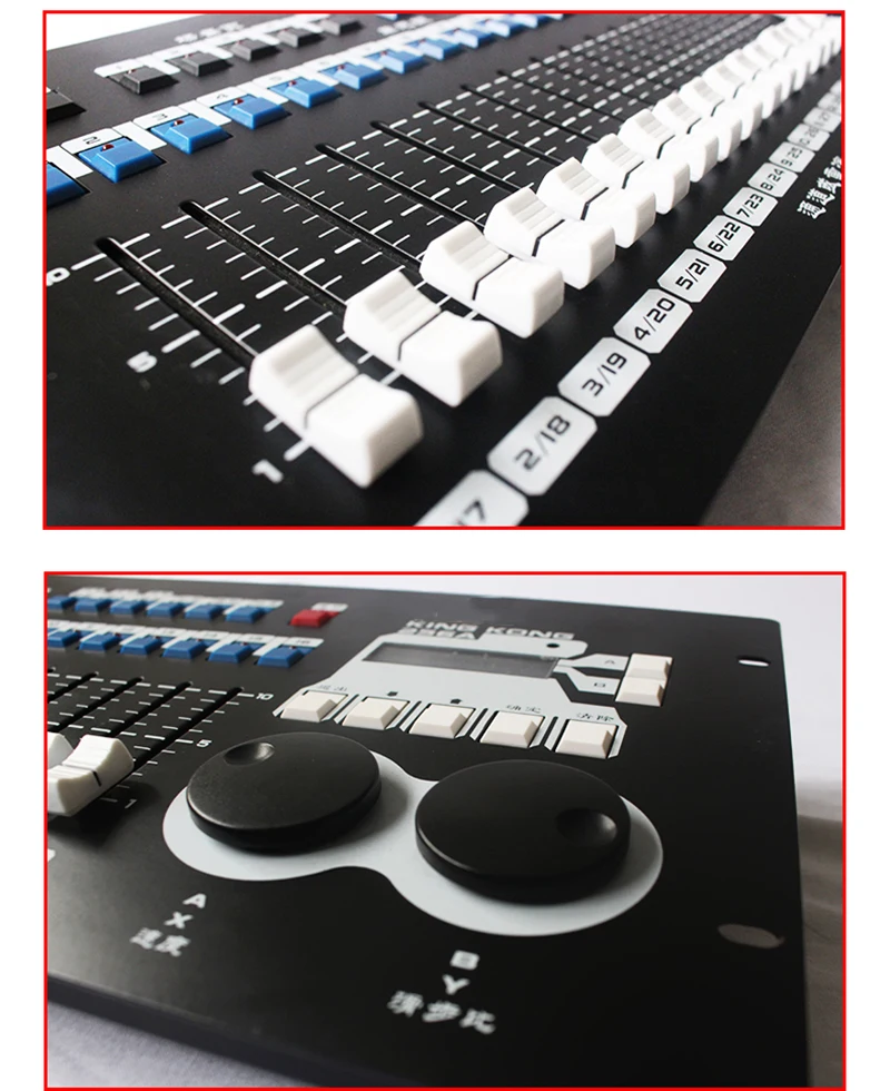 Фото Мощный эффект 256A DMX контроль освесветильник сцены профессиональный Dmx 512 консоль хорошо использовать для DJ дискотевечерние Led движущееся управление головой №4