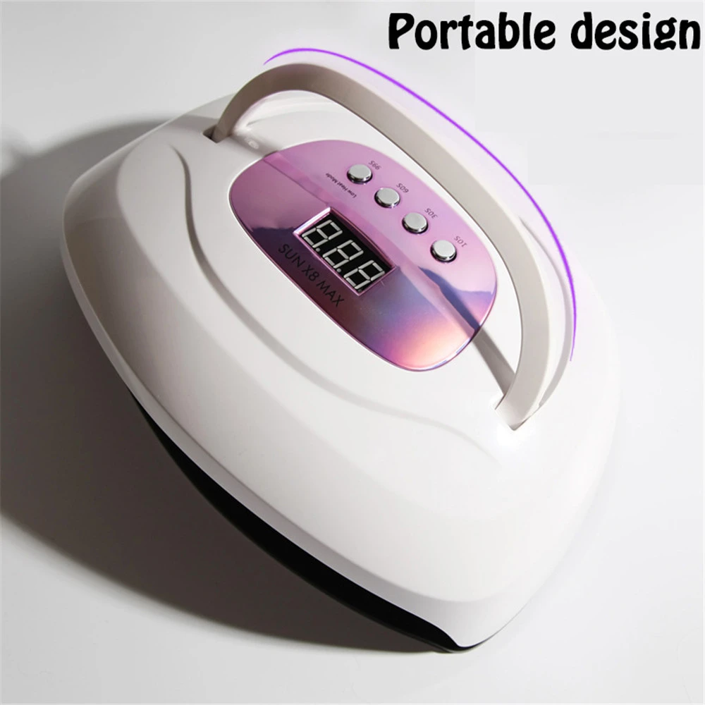 X8 Max Two Hand Led Lamp Nail 220w Uv Dryer 57 Fast Dual Light Source Gel Manicure Sun Dryers Aliexpress 