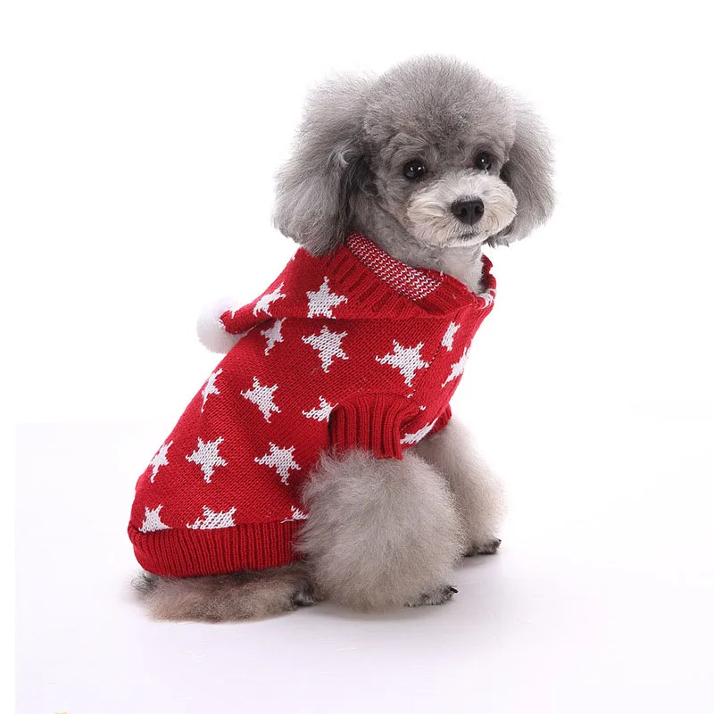 

Jormel Printed Dog Clothes Soft Pet Cat Sweater for Small Medium Dogs Christmas Costume Chihuahua Clothes Puppy Hoodie Clothing