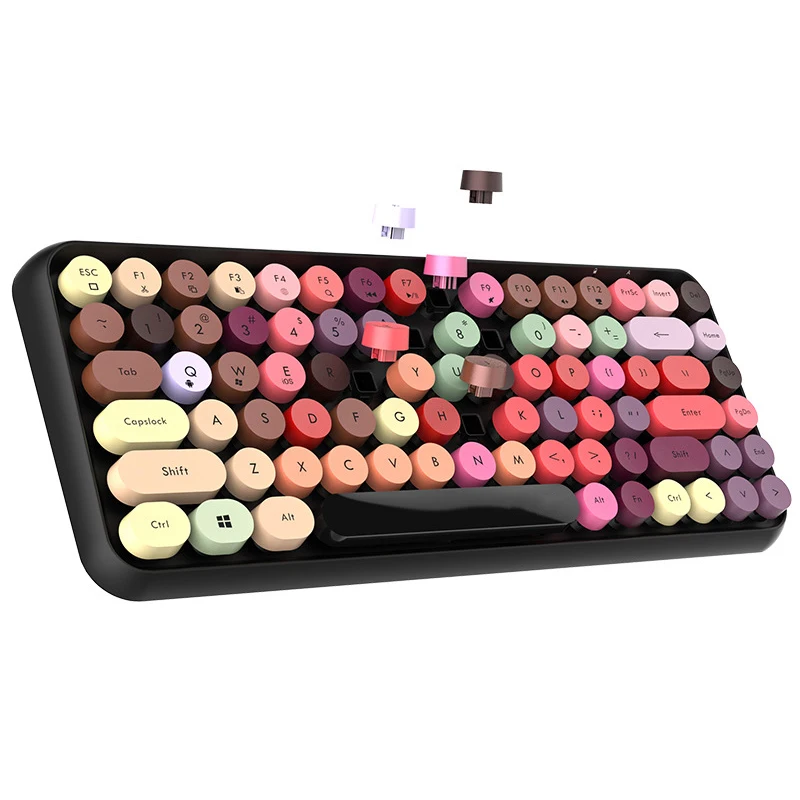 Wireless Bluetooth Keyboard Mini Round Button Gaming Keyboard For Macbook Lenovo Dell Asus Laptop iPad Tablet Computer Keypad