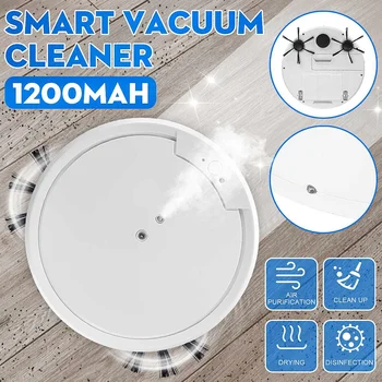 

Robot Vacuum Cleaner Smart Sweeping Mopping Robot Poweful Pet Hair Home Dry Wet Auto Dust Sterilize Cleaning Machine 1200PA