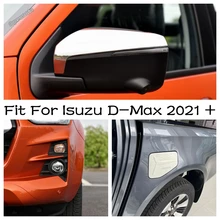 

Chrome Oil Fuel Tank Gas Cap / Front Fog Light Lamp / Rearview Mirror Cover Trim ABS For Isuzu D-Max 2021 2022 Black Accessories