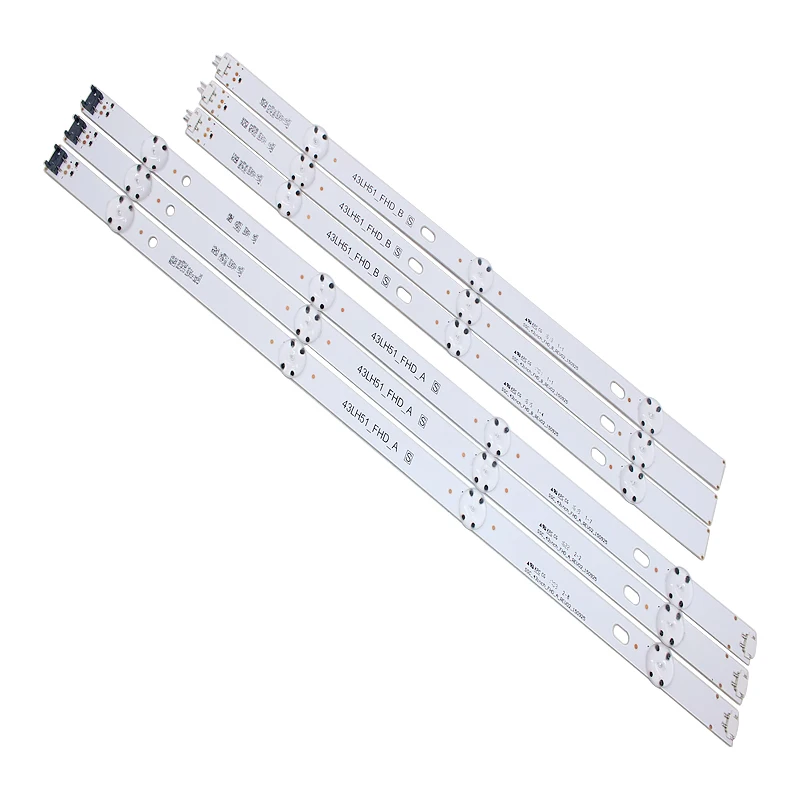

New 5set=30pcs LED backlight Strip for LG 43LH5700 43LH51_FHD_A 43LH51_FHD_B SSC_43inch_FHD_A_REV02_150925 SSC_43inch_FHD_B