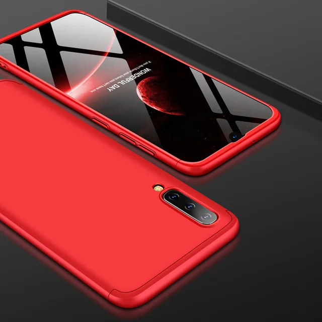 Full Red Чехол с защитой на 360 градусов для huawei P30 Lite p20 Pro P20 защитный телефон Couqe жесткий чехол PC Fundas P Smart Z Psmart чехол - Color: Full Red