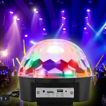 

9 colors LED Bluetooth Speaker Disco Ball Light with Mp3 Player Prom Laser Party Light 18W DJ Stage Light Laser Projection Lamp