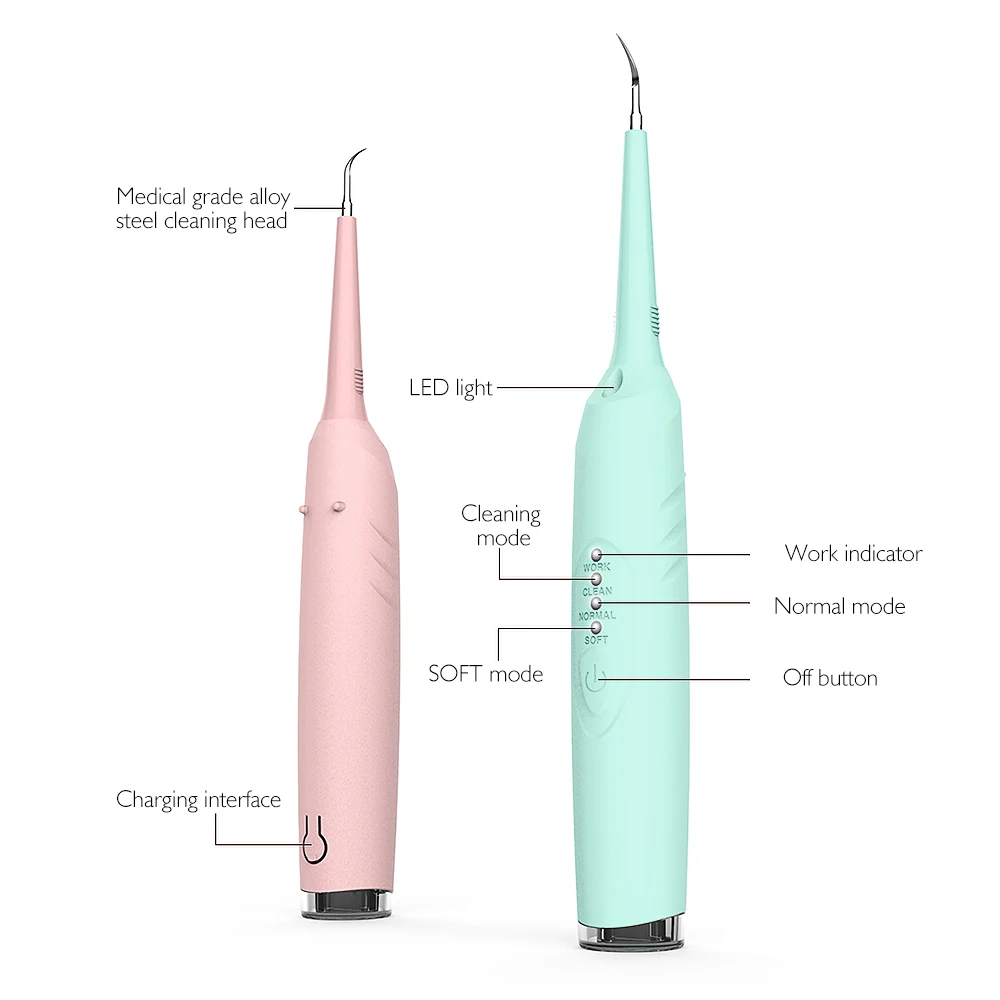 Зубные скалер машина звуковая электрическая зубная щетка перезаряжаемая силиконовая USB щетка для удаления зубов инструмент для мытья рта стоматолога