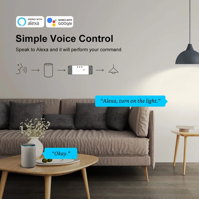 Actuador lineal de 12V con Wifi, interruptor remoto inalámbrico  inteligente, módulo controlador, funciona con Alexa, Google Home, eWeLink -  AliExpress