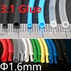 1M 1.6mm Diameter PE 3:1 Ratio Heat Shrink Tube Adhesive Lined Dual Wall With Thick Glue Wire Wrap Waterproof Kit Cable Sleeve ► Photo 1/2