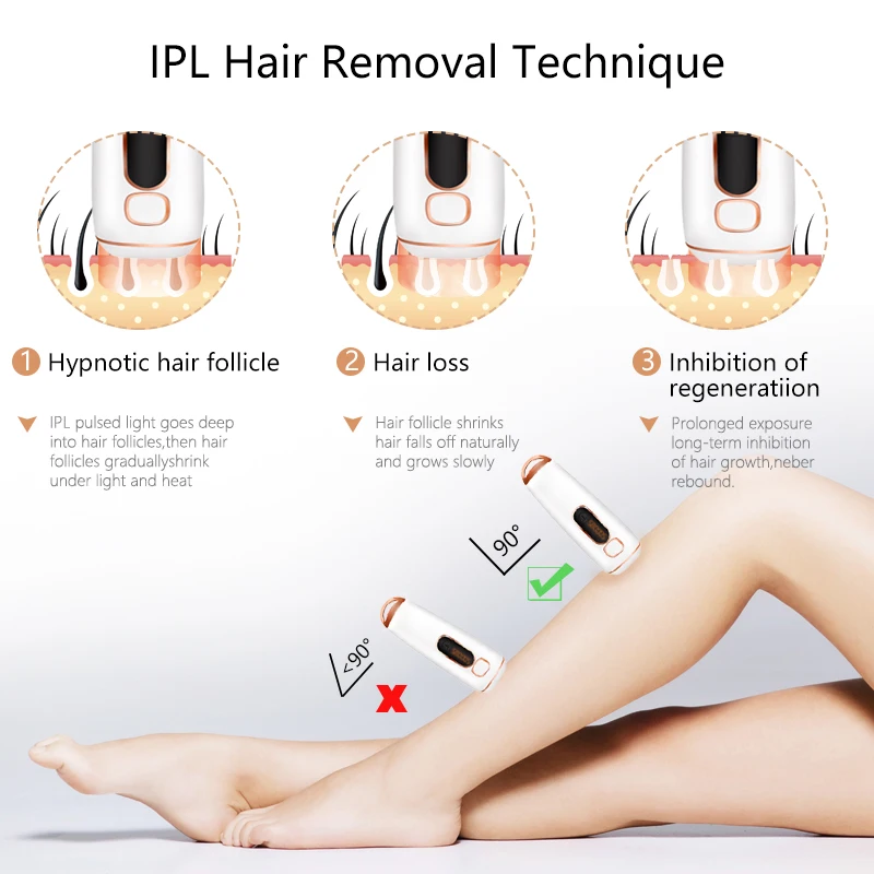Лазерный эпилятор IPL, эпилятор, перманентное удаление волос, 500000, вспышка, сенсорный, для тела, ног, бикини, триммер, фотоэпилятор для женщин, кремовая кожа