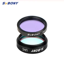 SVBONY 1,25 ''UHC фильтр+ лунный фильтр набор для астрономии телескоп с одним окуляром наблюдения за объектом глубокого неба