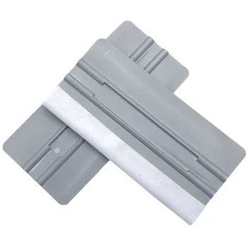 

2PCS/Set Car Window Film Scraper Plastic Auto Squeegee Decal Applying Tool (Grey)